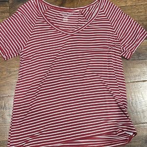 stripped american eagle oversized soft tshirt